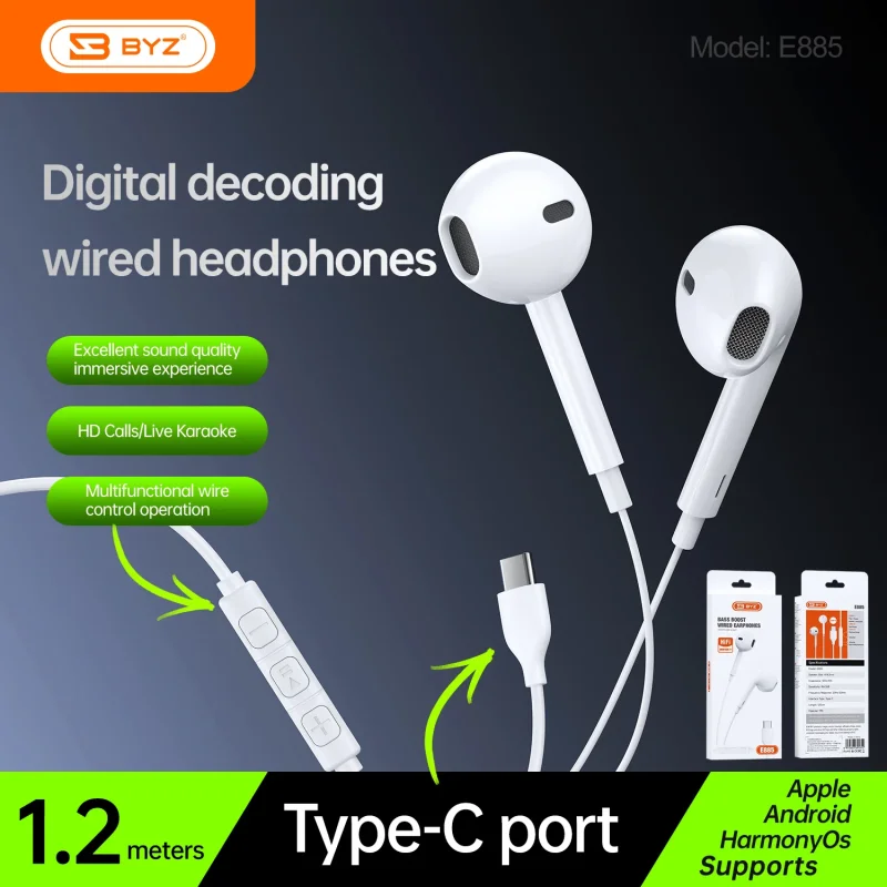 Wired Headphone BYZ E885
